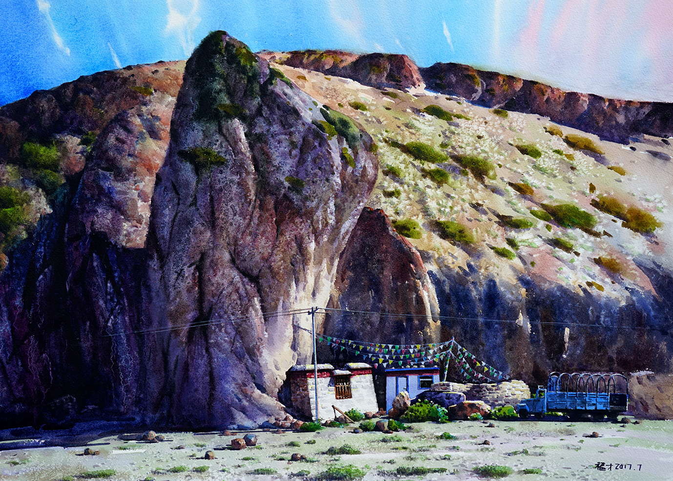 美术学院赵福才老师水彩作品展开幕