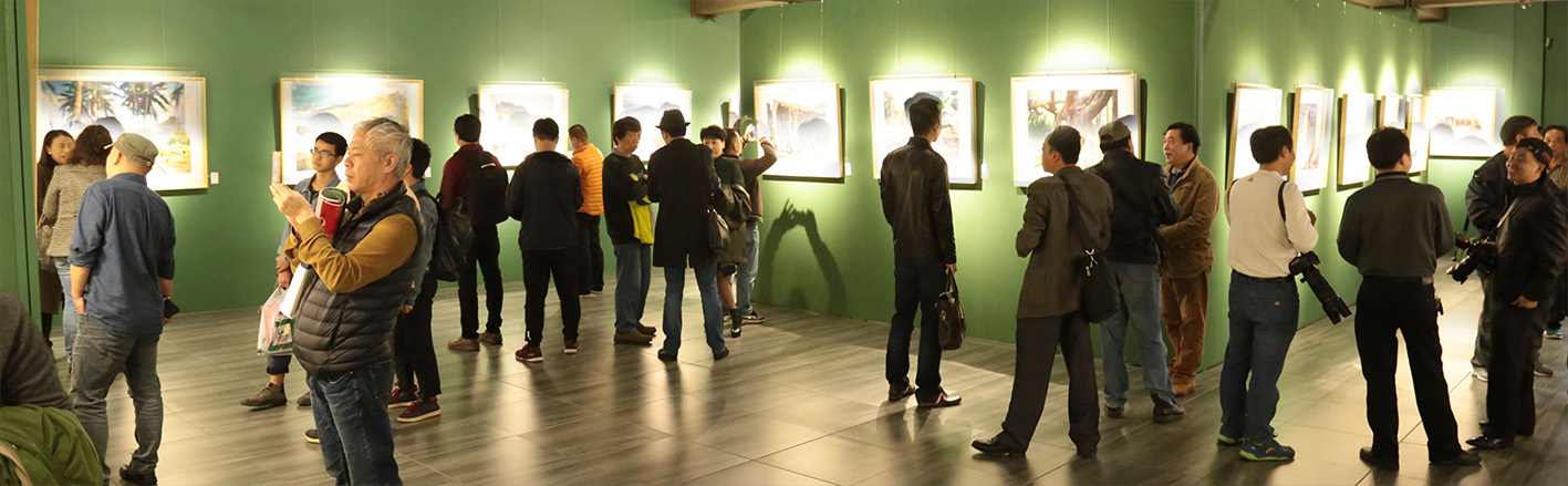 美术学院赵福才老师水彩作品展开幕