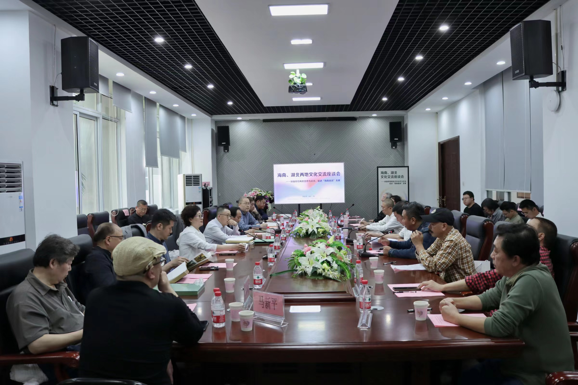 2023海南、湖北两地文化交流座谈会在星空游戏官方美术学院顺利召开