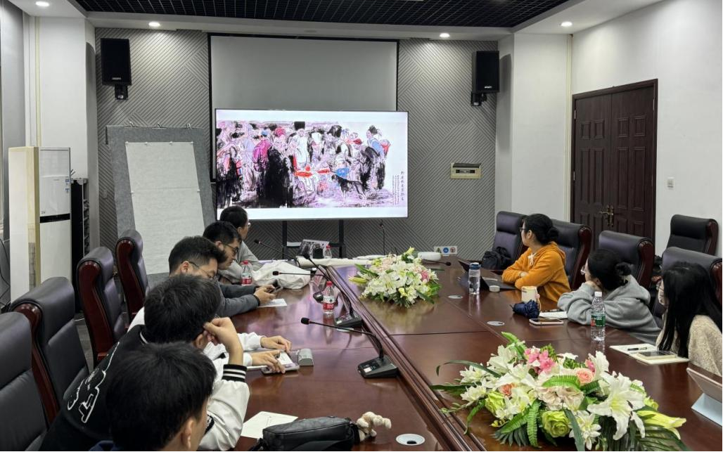 清华大学艺术博物馆赵晨博士为美术学院研究生讲授水墨人物写生示范课