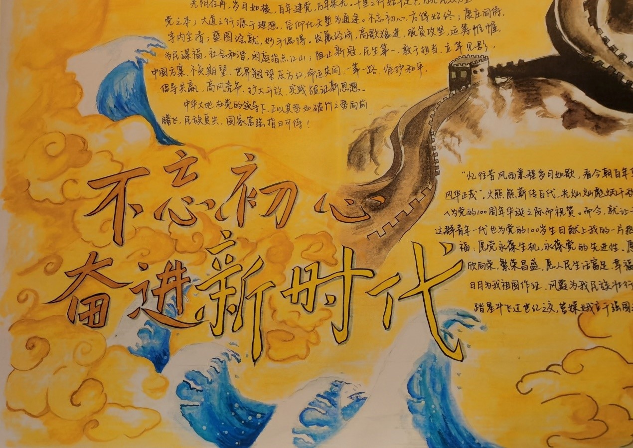 青年之声・记文学院手抄报比赛