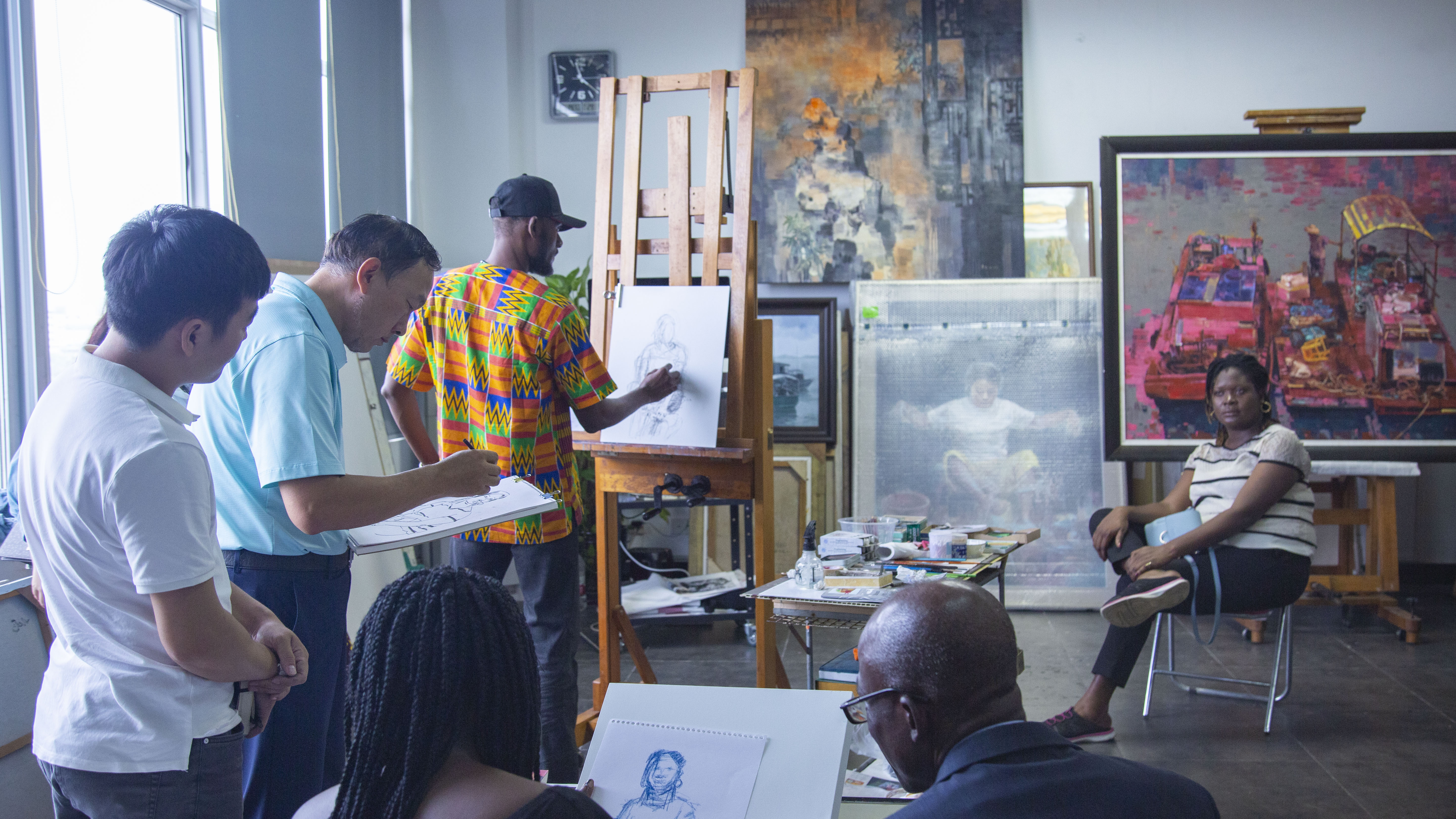 尼日利亚访华团来美术学院进行艺术与学术交流