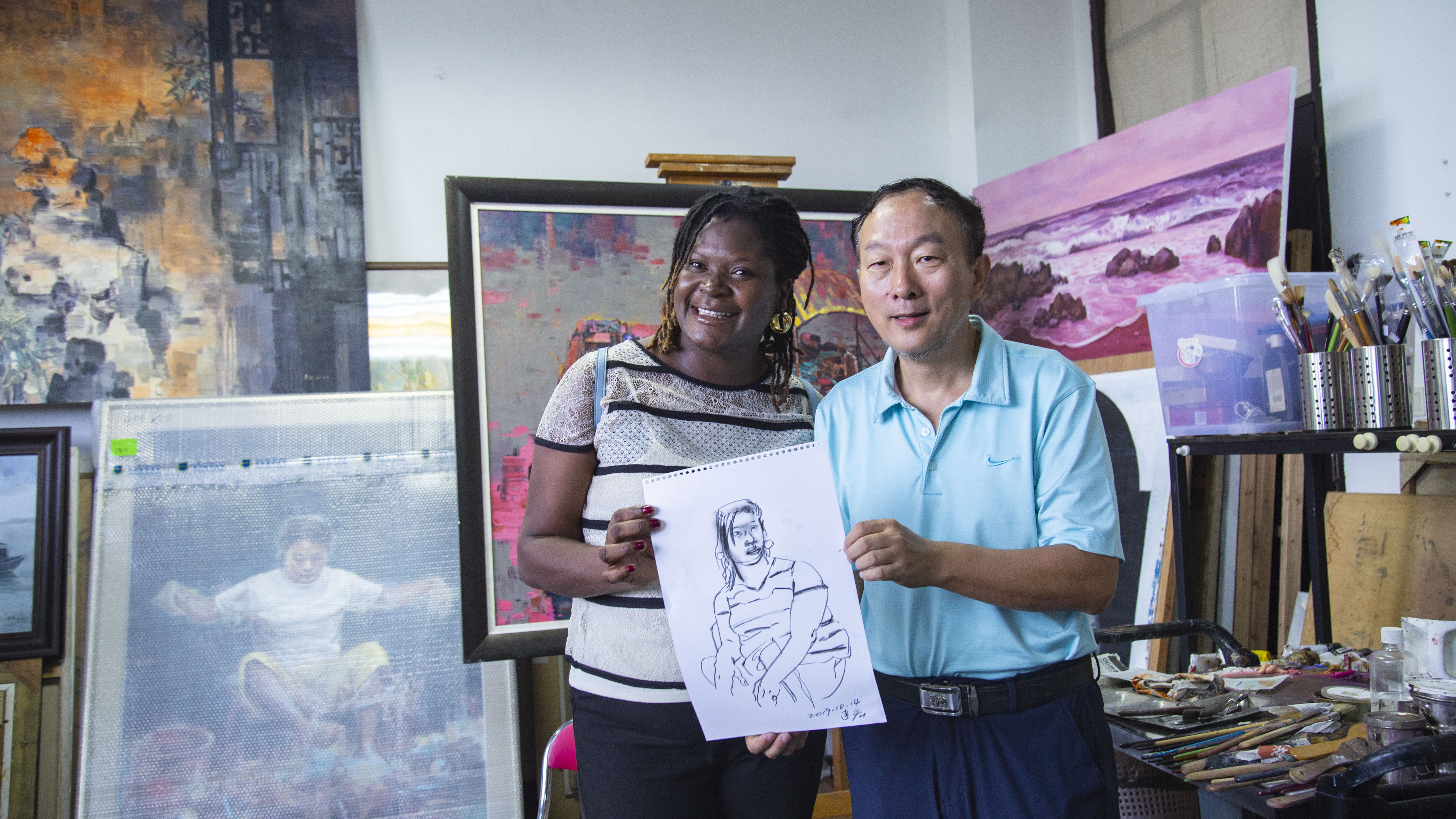 尼日利亚访华团来美术学院进行艺术与学术交流