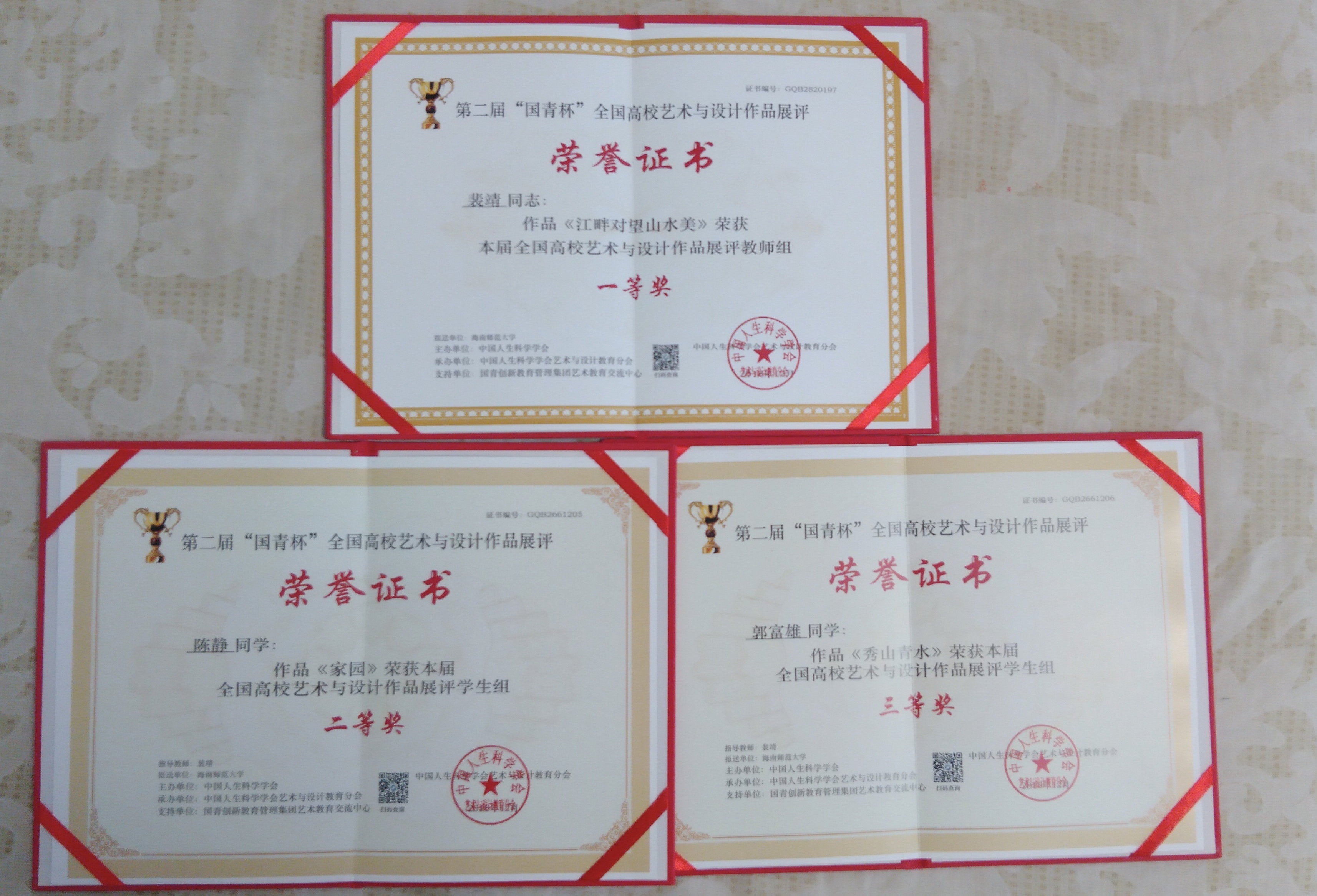 美术学院师生获 “国青杯”大奖