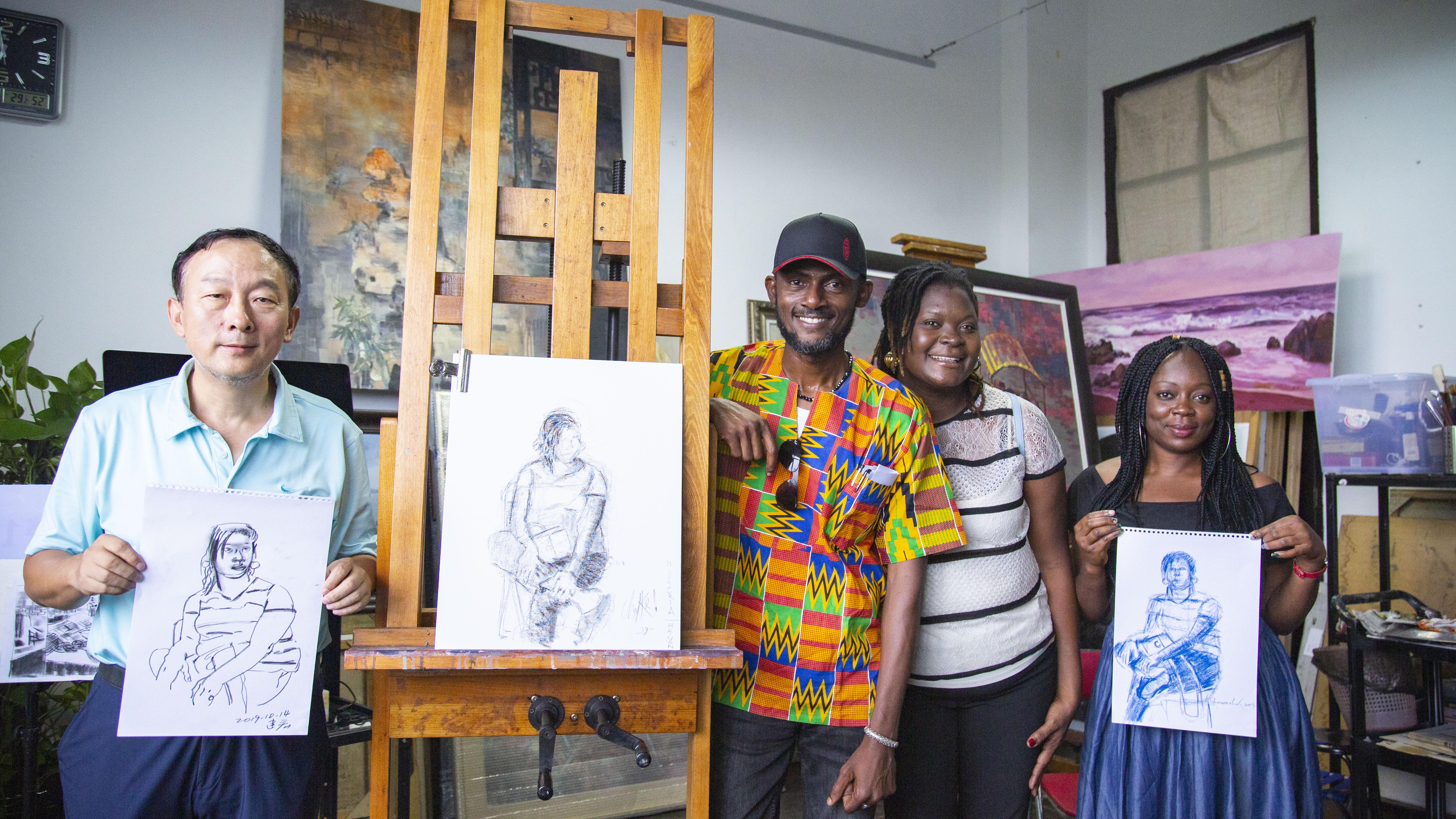 尼日利亚访华团来美术学院进行艺术与学术交流