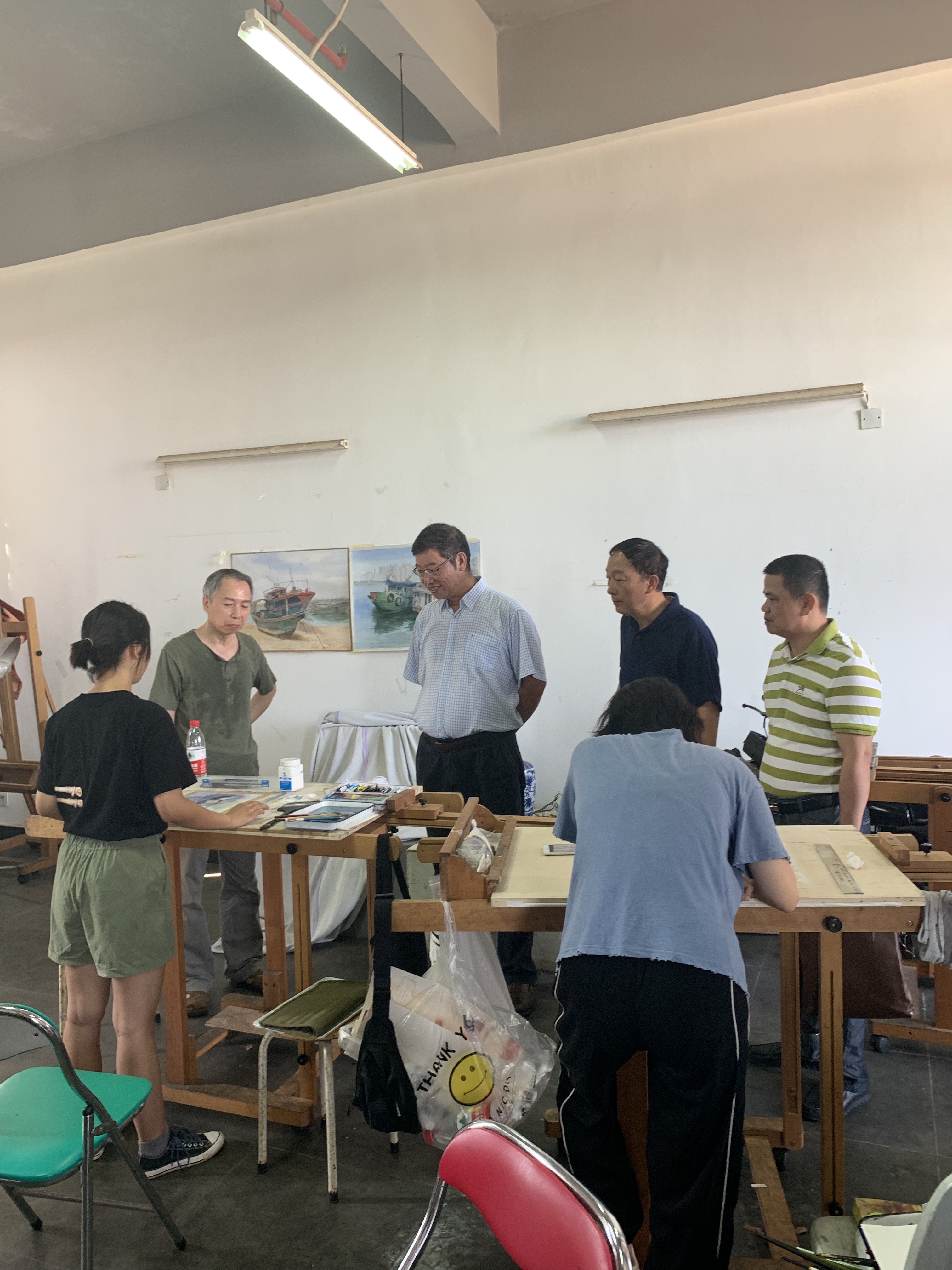 林强校长到美术学院调研