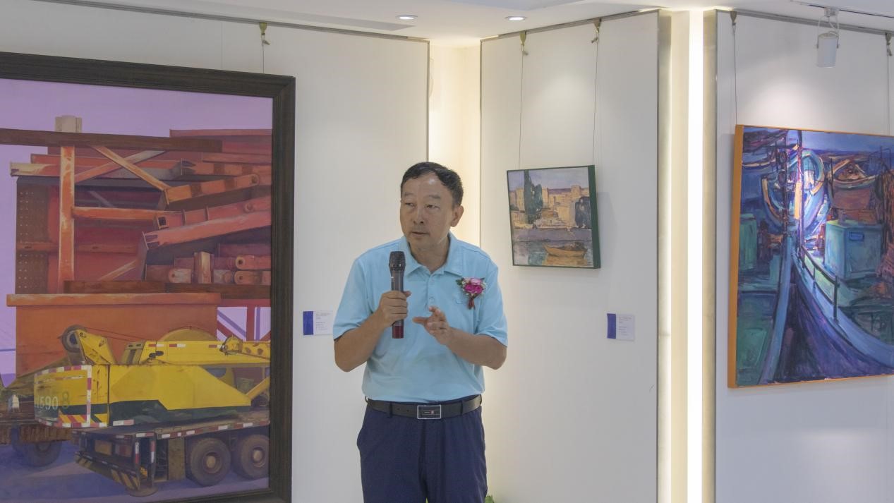 周健油画作品展举办圆满成功