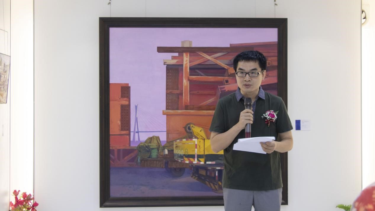 周健油画作品展举办圆满成功