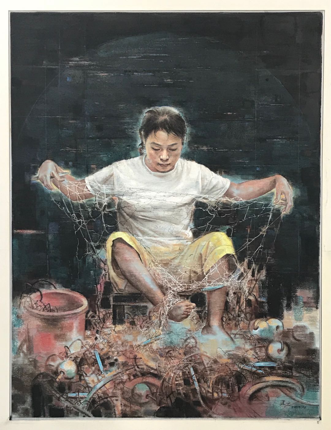 我院周建宏教授的作品入选第三届中国粉画作品展